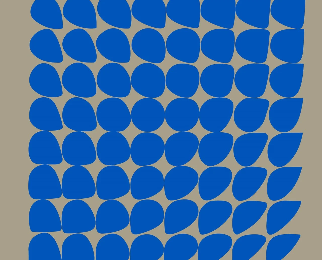 Grey graphical element with blue design